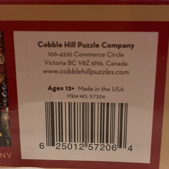 Cobble Hill “Christmas Ornaments 1000 piece Jigsaw Puzzle, brand new 2021 SEALED - Picture 7 of 7